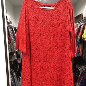 Dress, deep orange, size 18w
